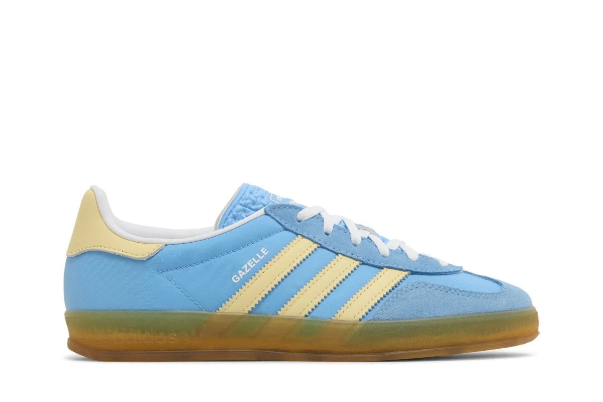 Tênis Adidas Gazelle Indoor Semi Blue Burst Almost Yellow