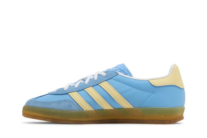 Tênis Adidas Gazelle Indoor Semi Blue Burst Almost Yellow