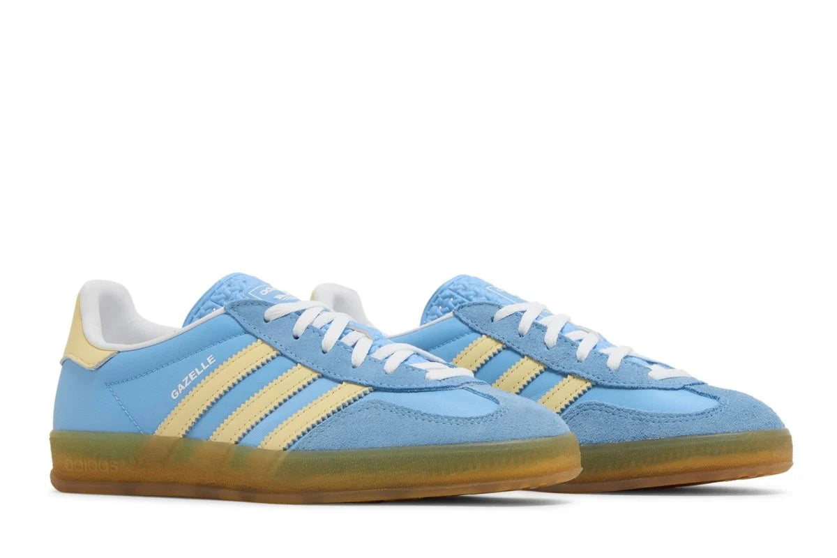 Tênis Adidas Gazelle Indoor Semi Blue Burst Almost Yellow