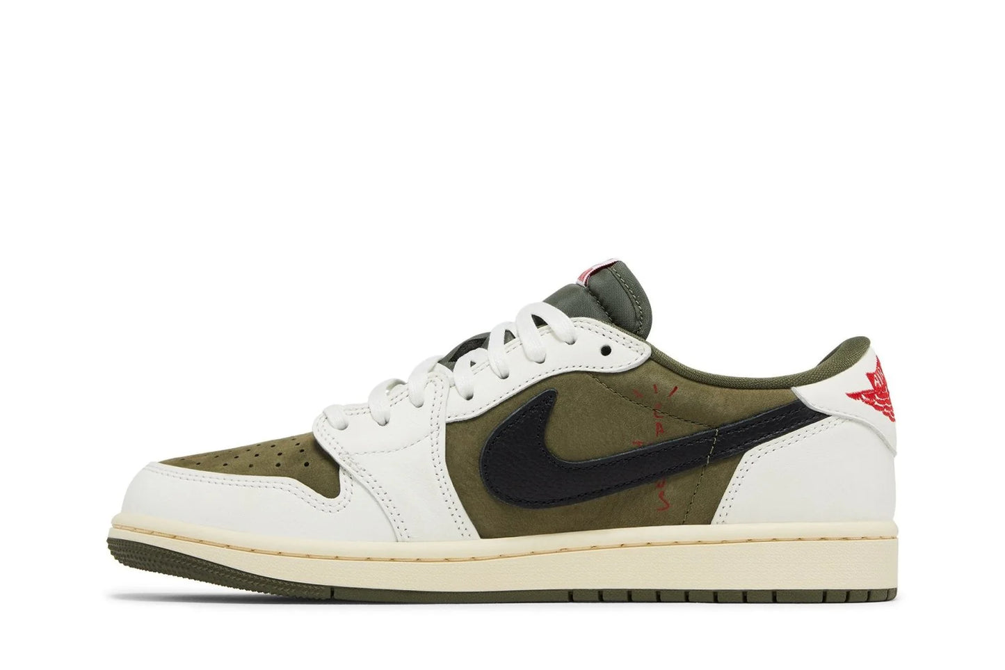 Tênis Air Jordan 1 Low Og Sp x Travis Scott Medium Olive